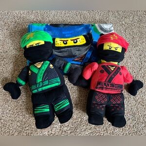 Ninjago Throw Blanket and Plush Toy Set